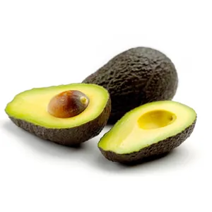 Avocado on white