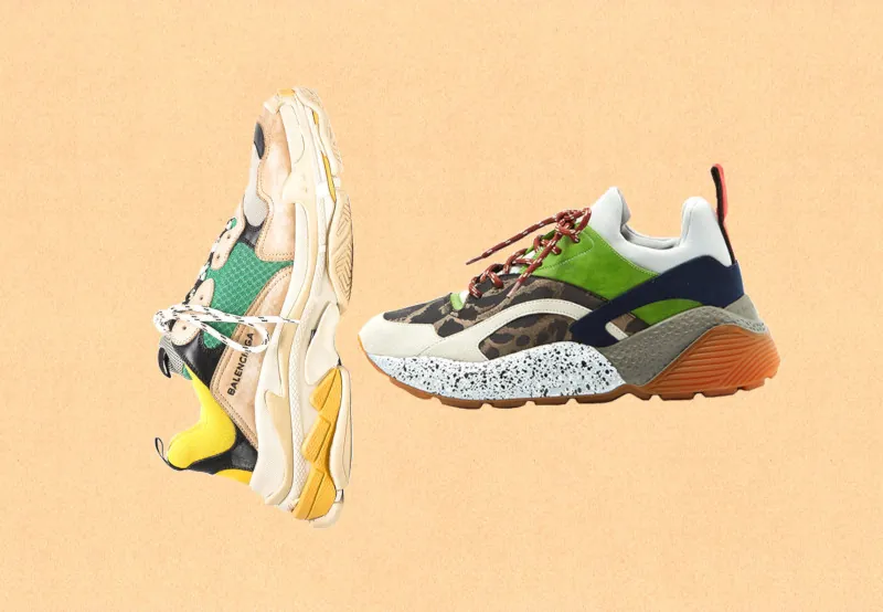 Bright chunky sneakers