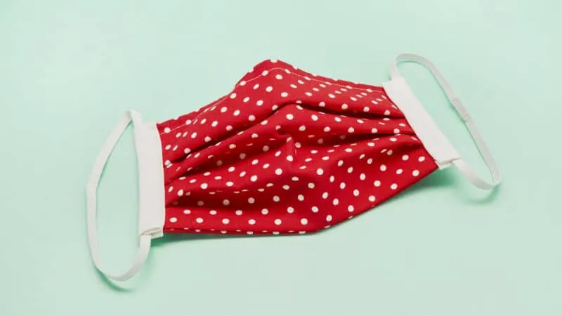 Cloth mask header