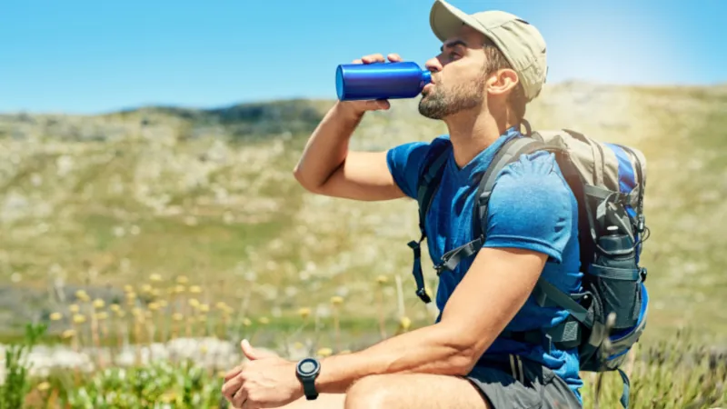 hiking water