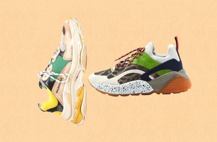 Bright chunky sneakers