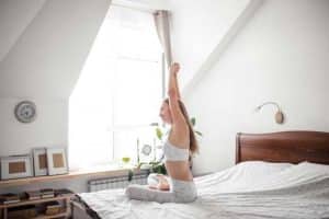 stretch in bed