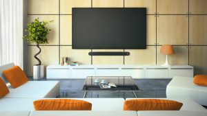 TV and soundbar