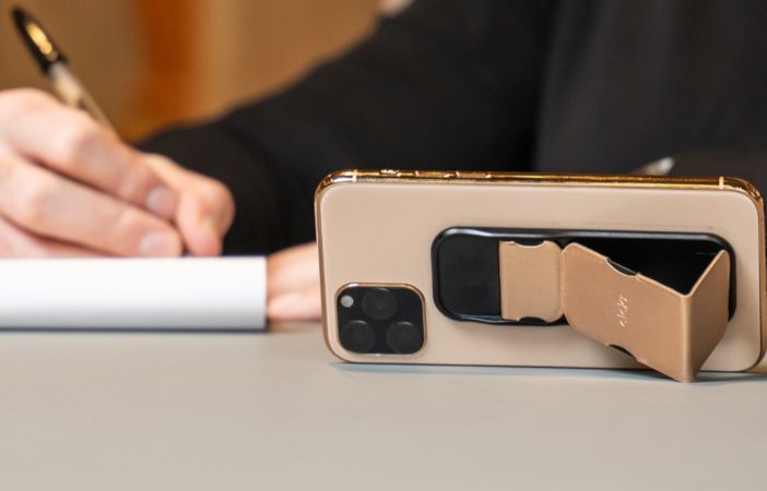 Clckr universal phone grip and stand