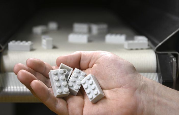 Lego recycled plastic bricks