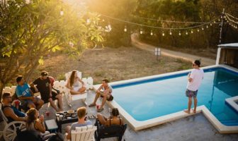 pool party garden