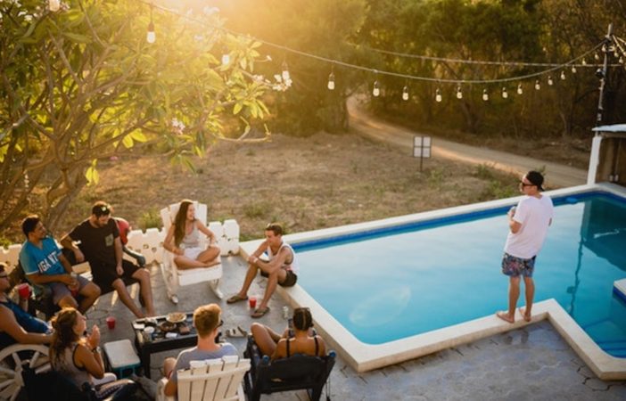 pool party garden