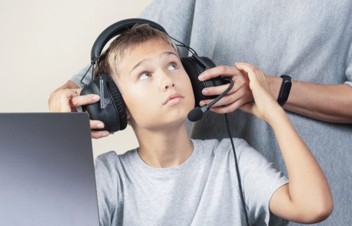 child playing games
