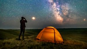 star gazing camping
